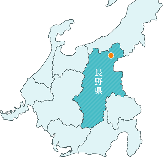 長野県全体の地図